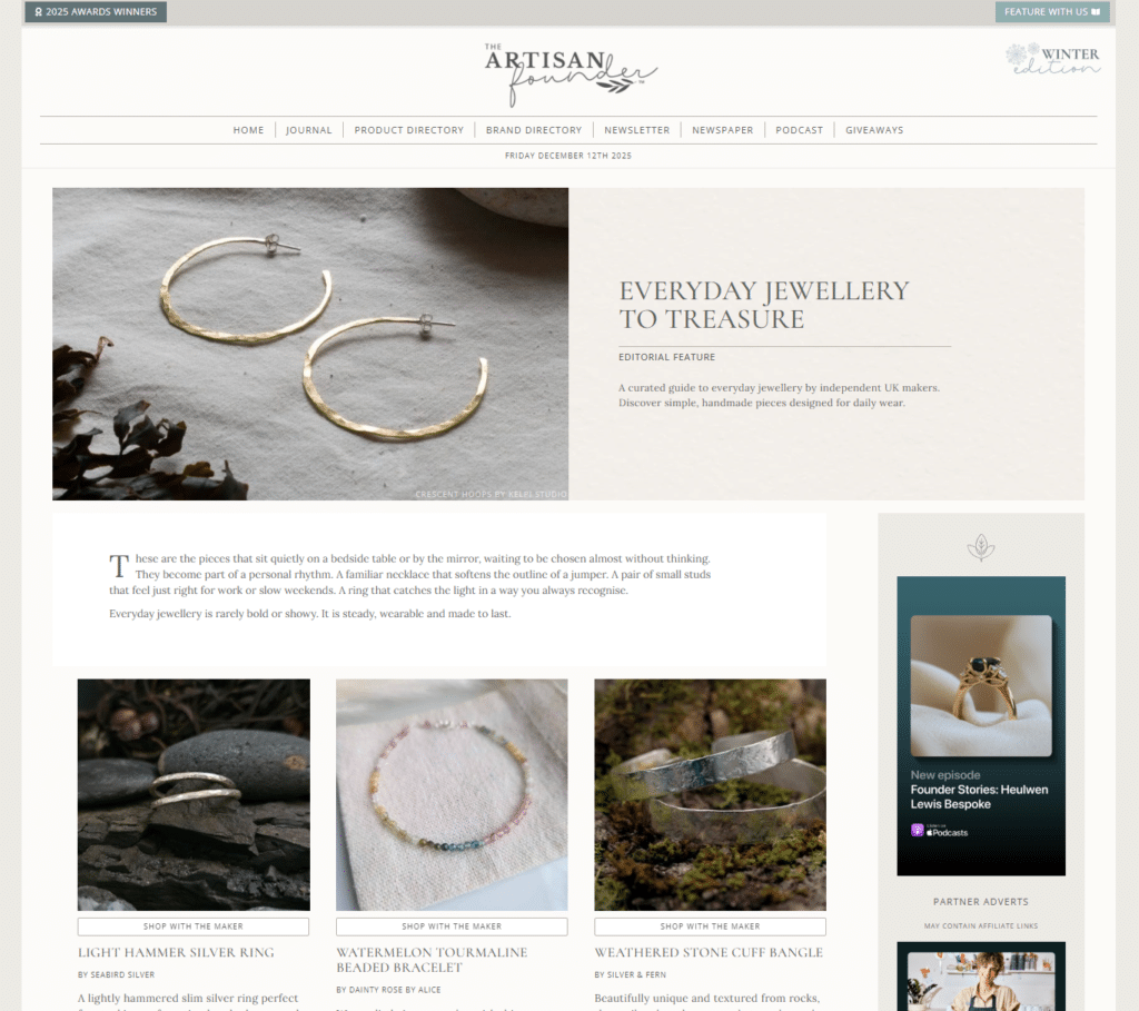 Product Guide Screenshot