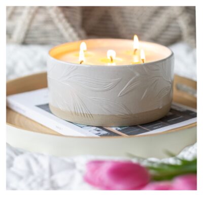 Ceramic scented 5 wick soy wax candle