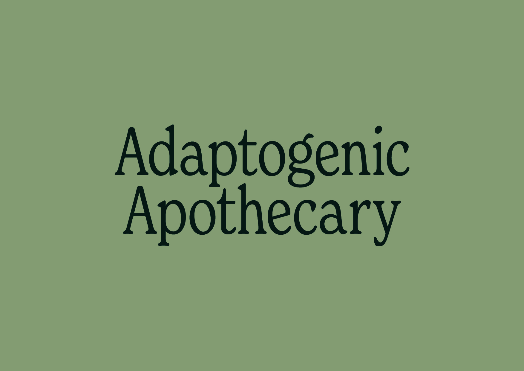 Adaptogenic Apothecary