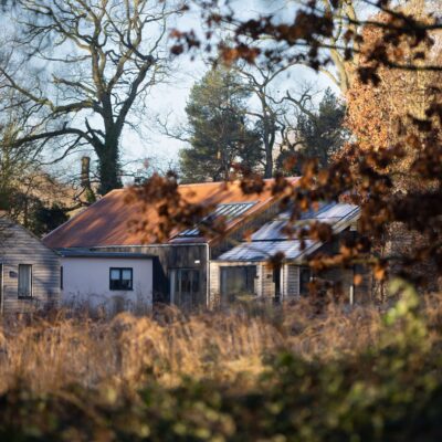 a house in the woods