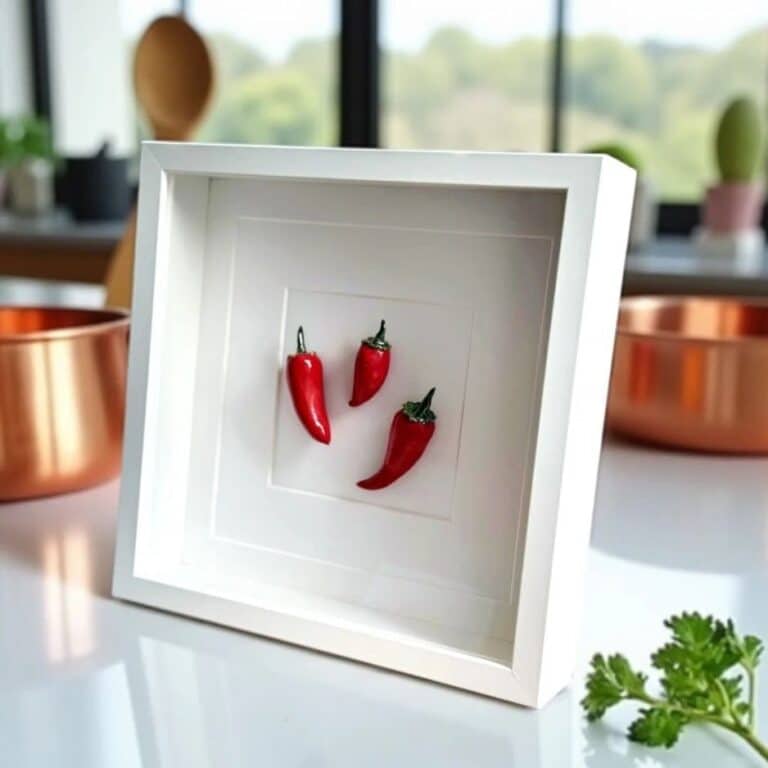 Three Red Chillies Ceramic Wall Art