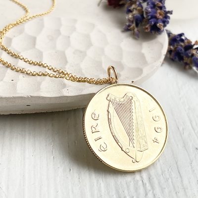 Irish Horse Harp Pendant