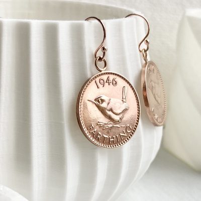 Bronze Farthing Earrings