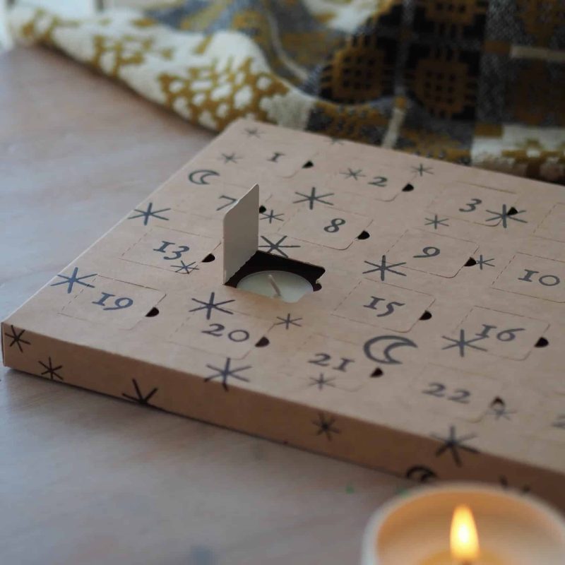 Candle tealight advent calendar by Great House Farm Stores