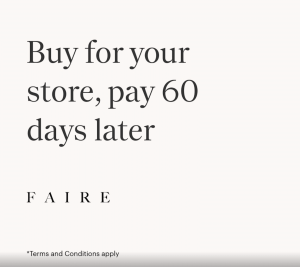 Faire for retailers