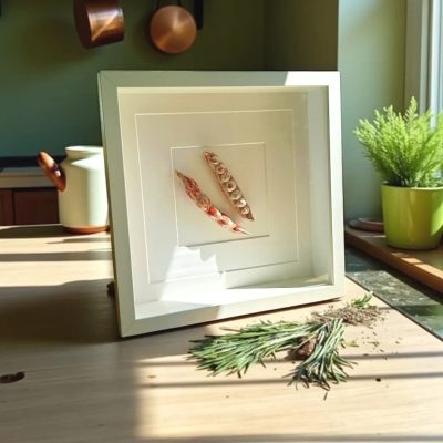 Borlotti Beans Ceramic Wall Art