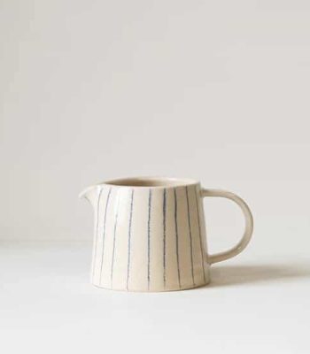 Blue Striped Coffee Jug