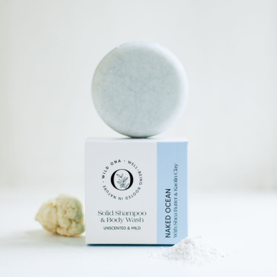 NAKED OCEAN - Unscented Solid Shampoo & Body Wash