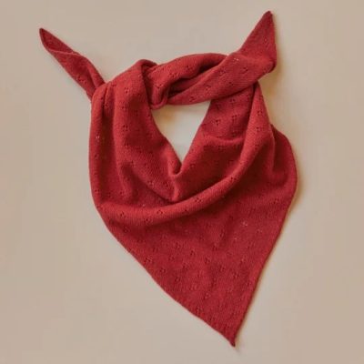 Pointelle Neckerchief Red