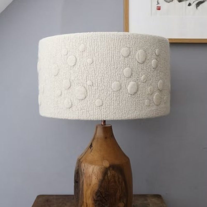 Scattered Discs Linen Disc Lampshade