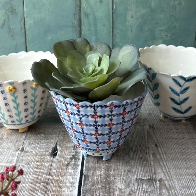 Small Porcelain Plant Pot