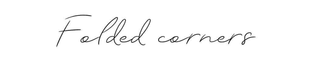 folded corners